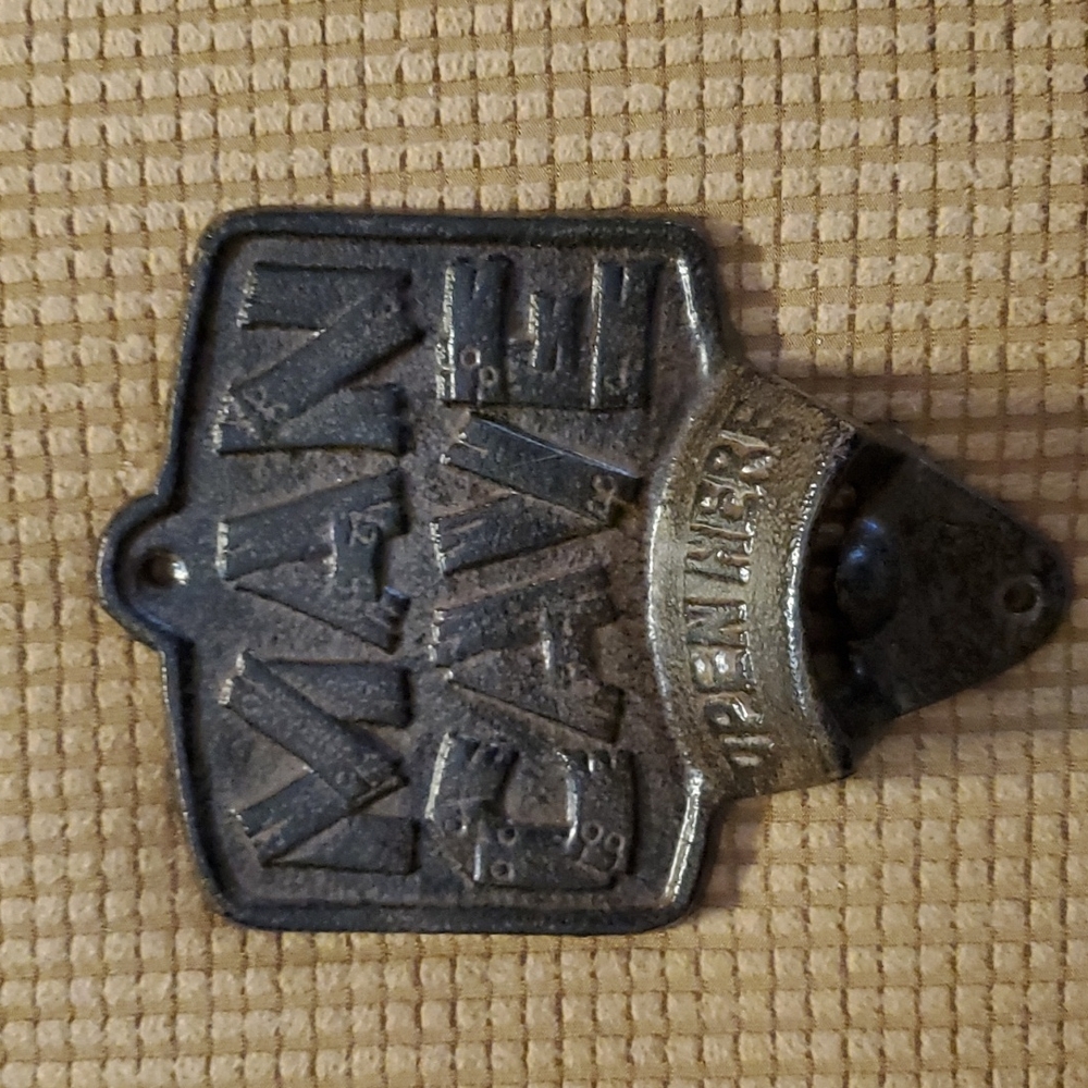 Man cave bottle opener